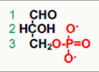 Formule du glycéraldéhyde-3-phosphate